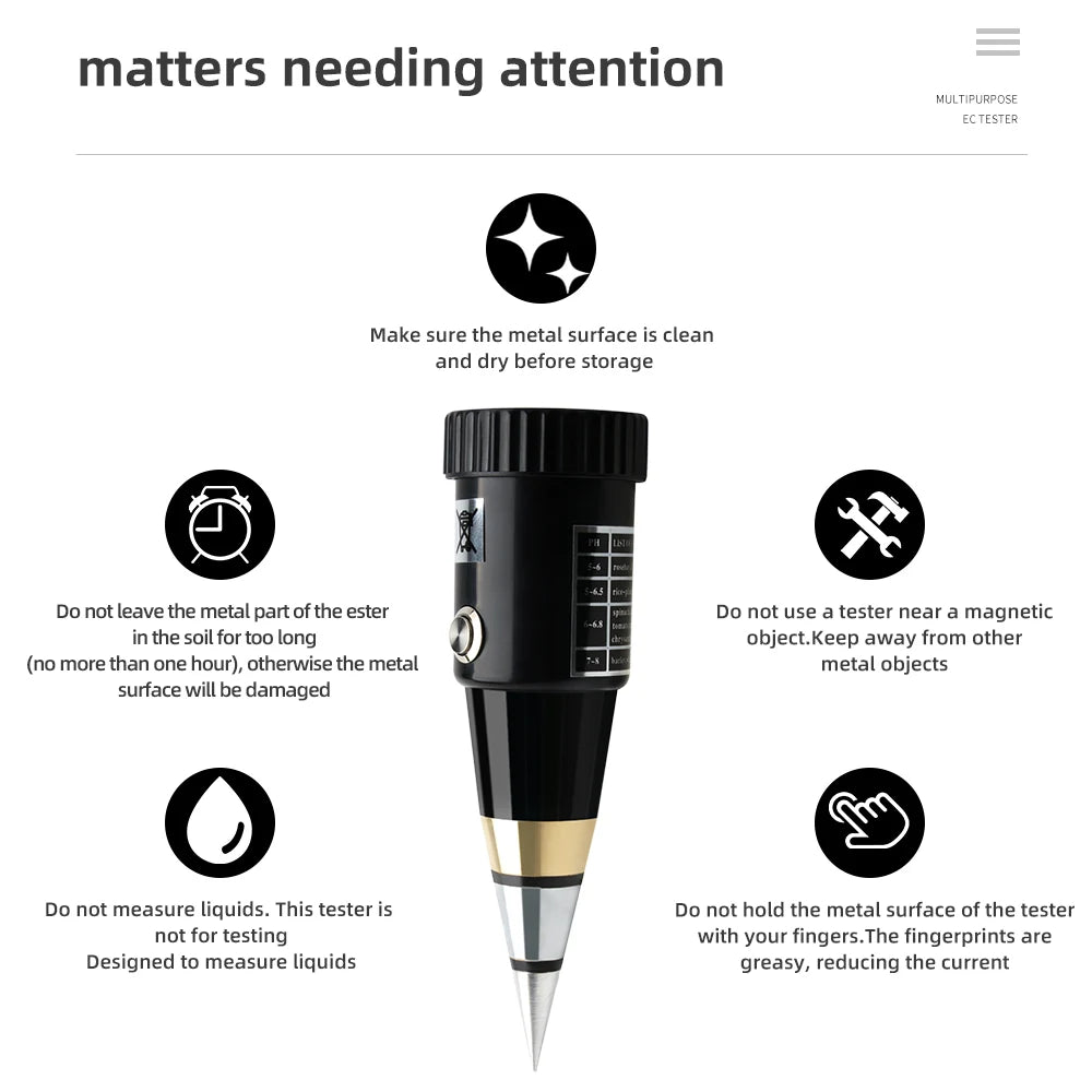 2-in-1 Soil Moisture PH Meter Acidity Humidity Tester