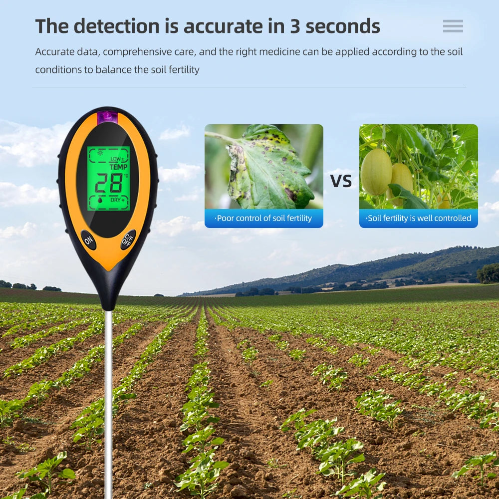 2-in-1 Soil Moisture PH Meter Acidity Humidity Tester