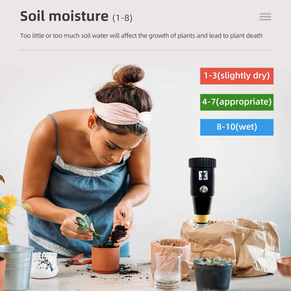 2-in-1 Soil Moisture PH Meter Acidity Humidity Tester