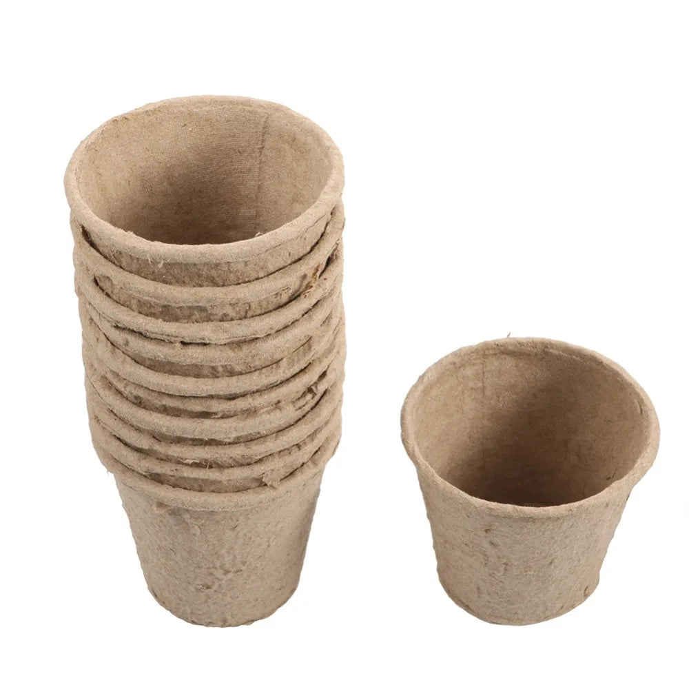 6/8cm Paper Pulp CultIvation Cup Biodegradable Seedling