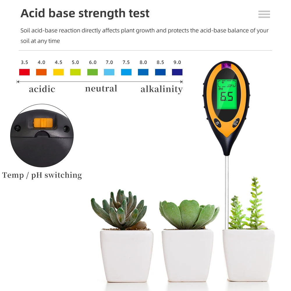 2-in-1 Soil Moisture PH Meter Acidity Humidity Tester