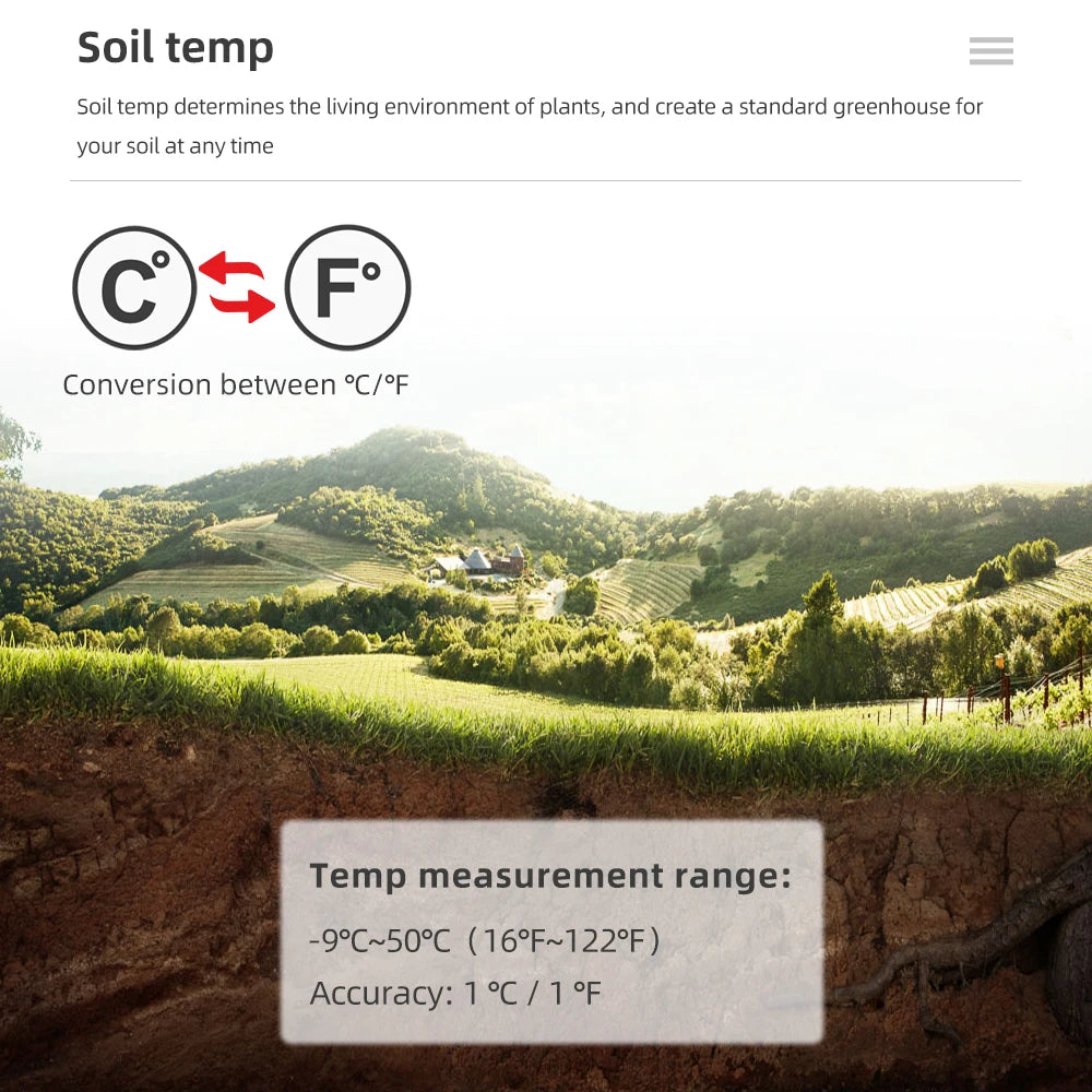 2-in-1 Soil Moisture PH Meter Acidity Humidity Tester