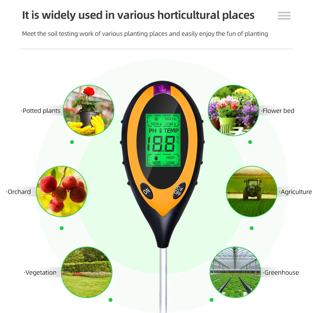 2-in-1 Soil Moisture PH Meter Acidity Humidity Tester