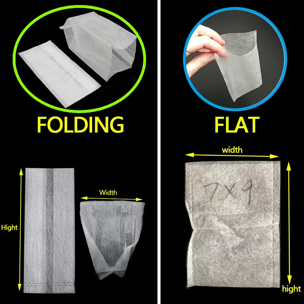 100-500Pcs Biodegradable Nursery Bag Plant Grow Bags