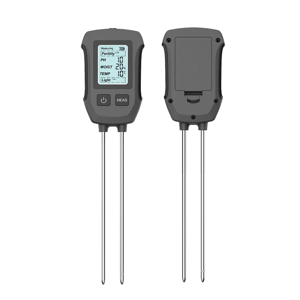 6-in-1 LCD Soil Tester PH Moisture Temperature Humidity