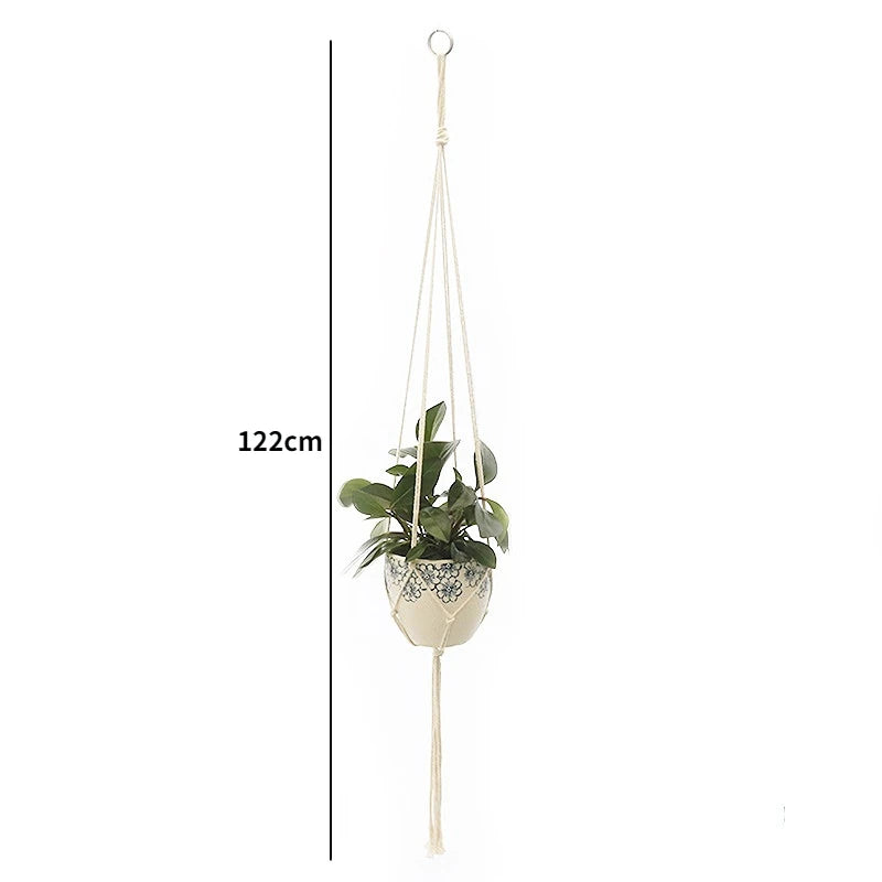 Handmade Macrame Plant Hanger Basket Flower Pot Balcony