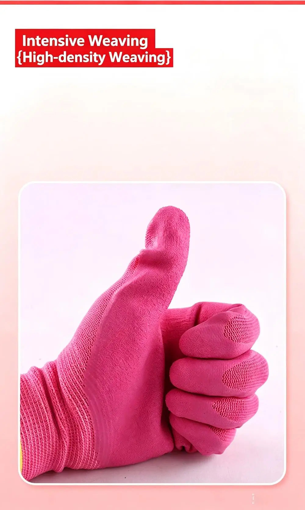 24PCS Safety Work Gloves Non-Slip Seamless Knit