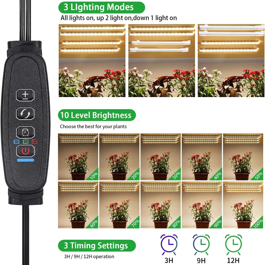 8.6" Full Spectrum LED Grow Strips (3500K)