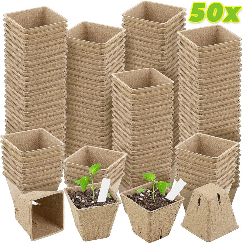 Biodegradable Garden Nursery Pots Pulp Seed Starter
