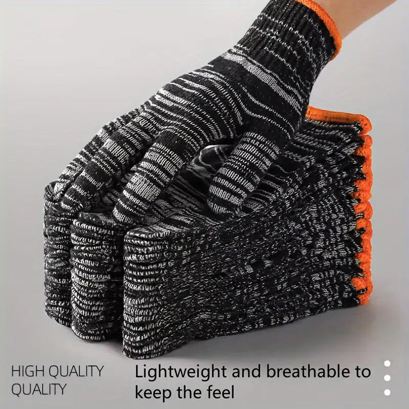 24/48pcs Nylon Work Gloves Wear Resistant