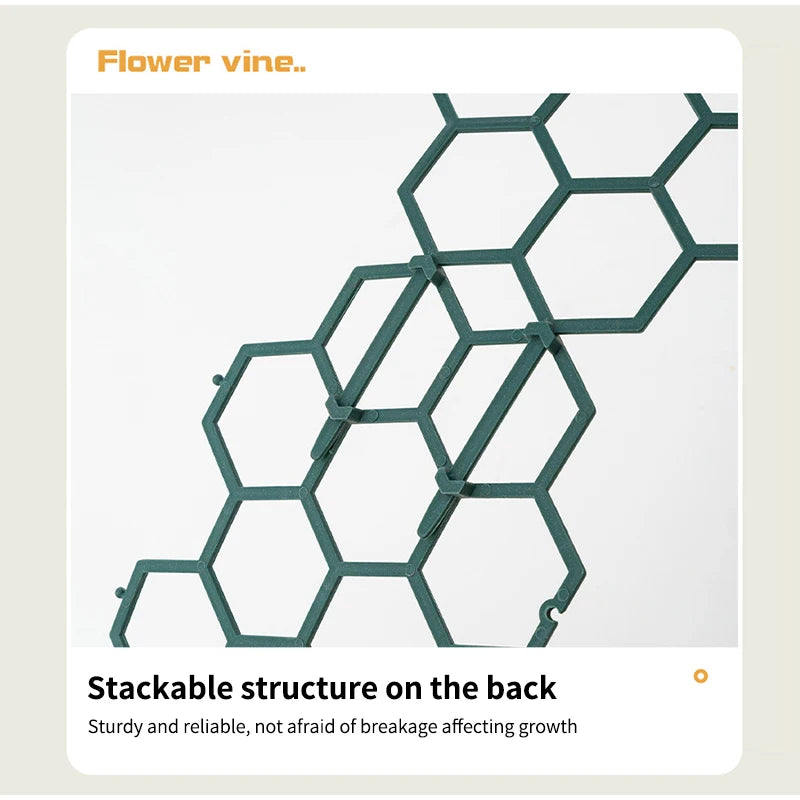 Honeycomb Design Plant Climbing Support Stake Garden Trellis