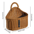 Home Hanging Woven Storage Basket Hand-Woven Wall Basket