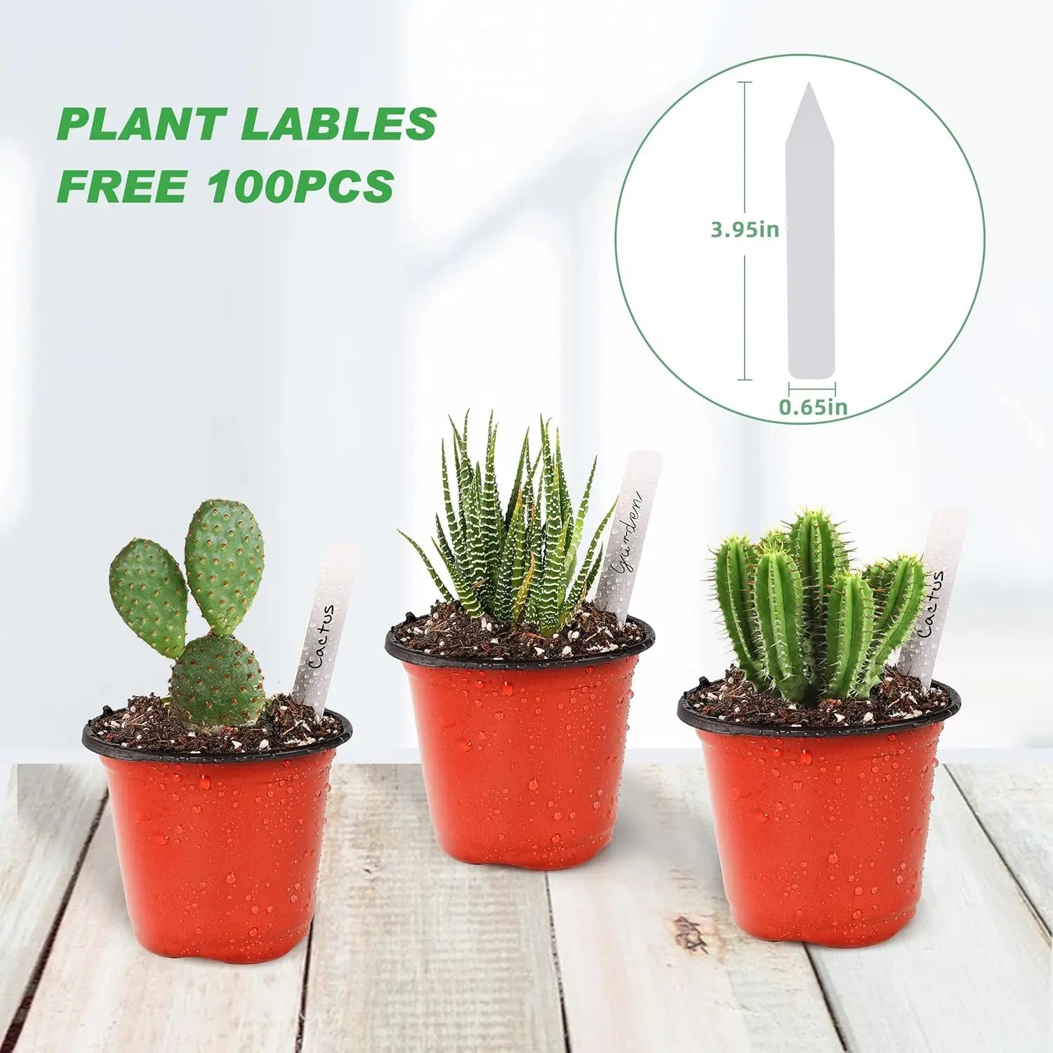 4" Plastic Plant Nursery Pots 100pcs