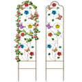Metal Garden Trellis Arched Fence Trellises For Climbing