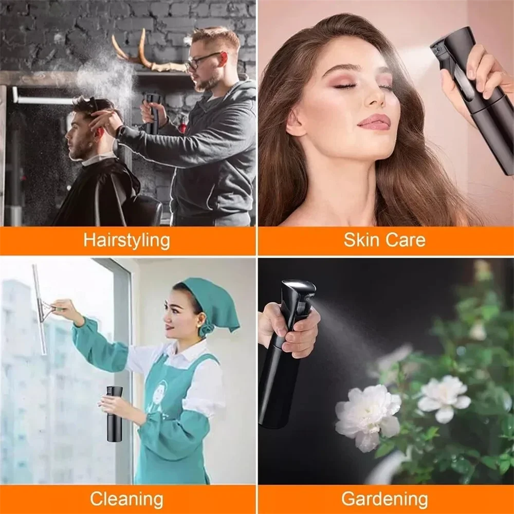 Hair Spray Bottle — Refillable Fine Mist Spray