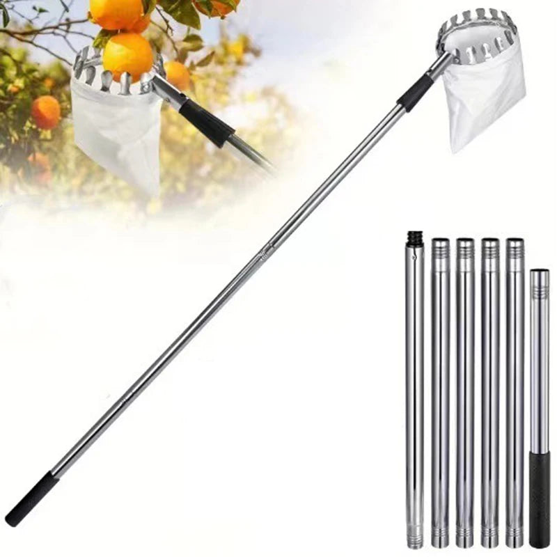 Stainless Steel Splicing Rod Fruit Picker 1.6/2.4/3.2/4M