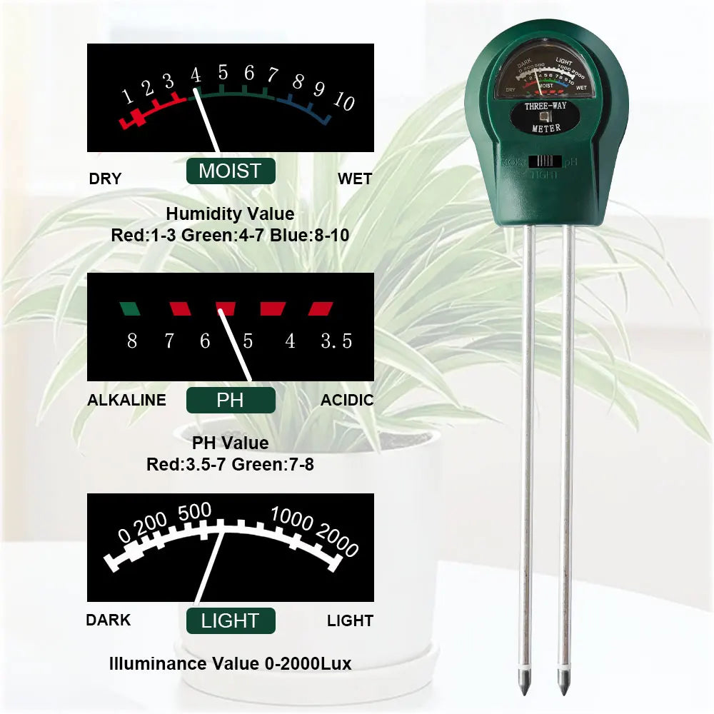 Soil Testing Instrument Equipped With Two Probes Measures