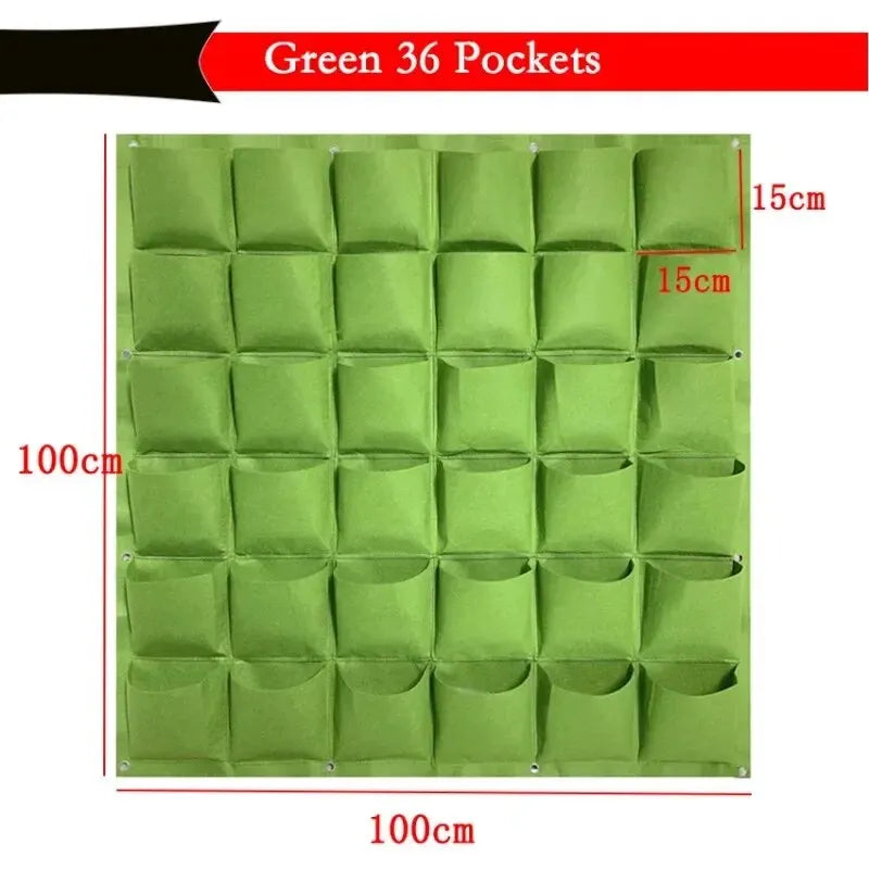 NEW Wall Hanging Pockets Planting Bags Flower