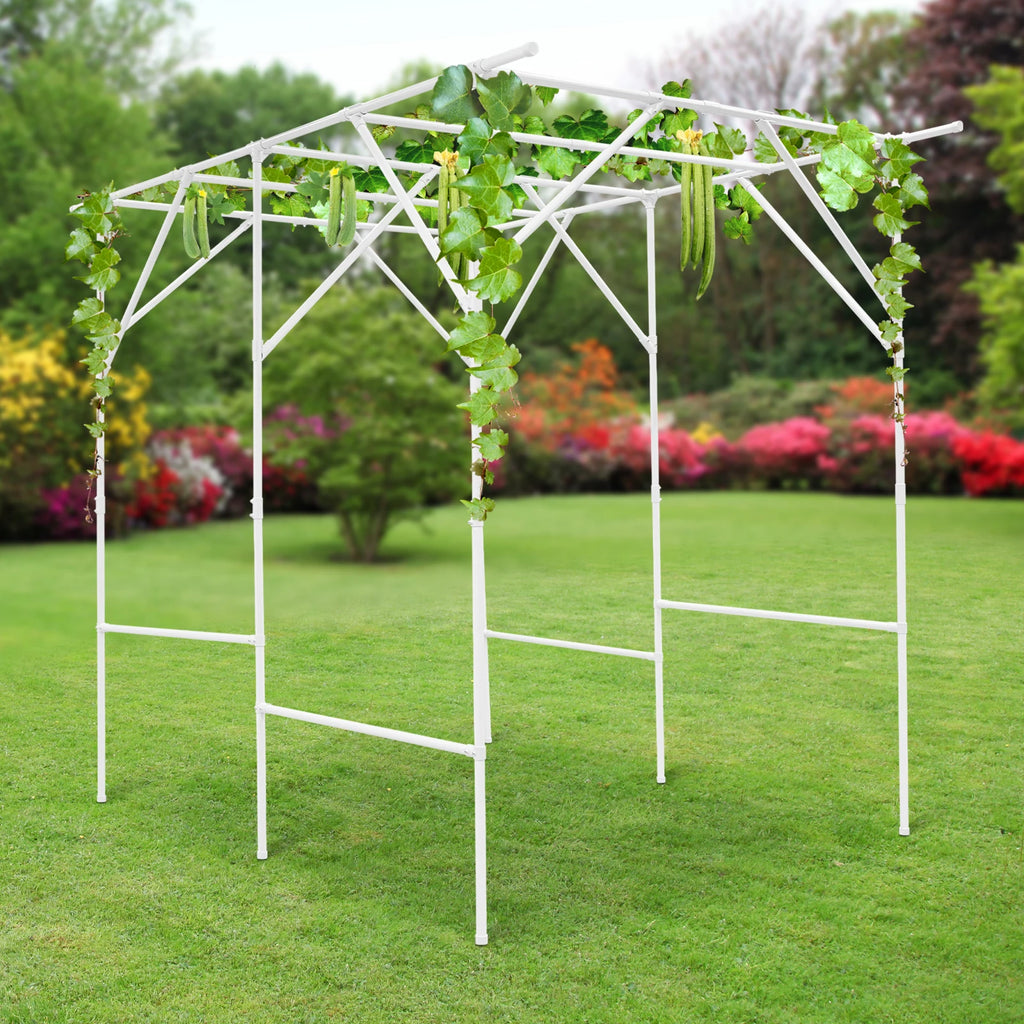 Metal Walkway Arbor Pergola Grape Vine Trellis Garden