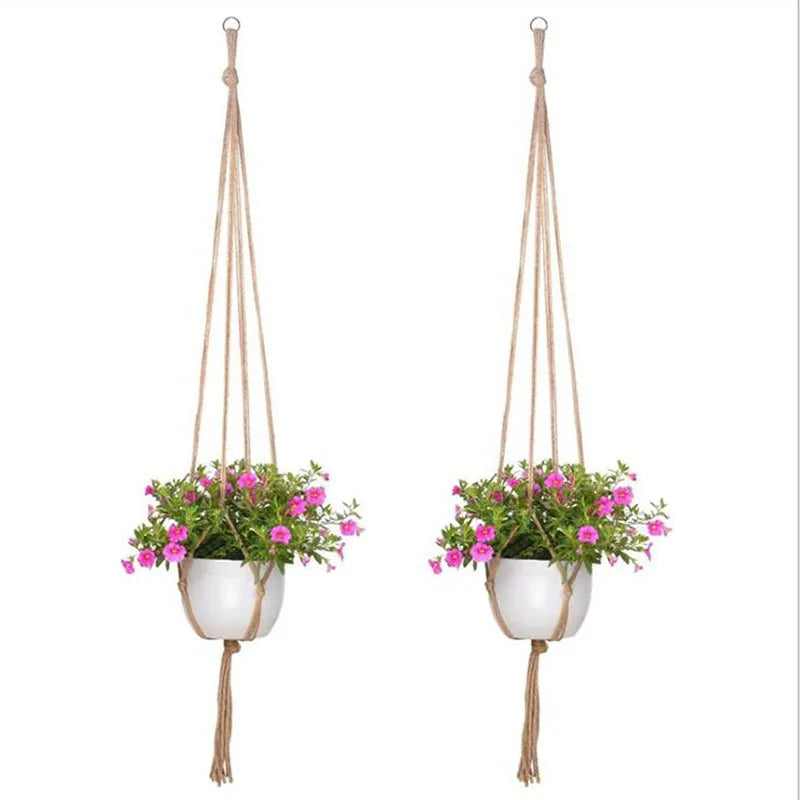 Flower Pot Hemp Rope Hanging Net Straw Macrame