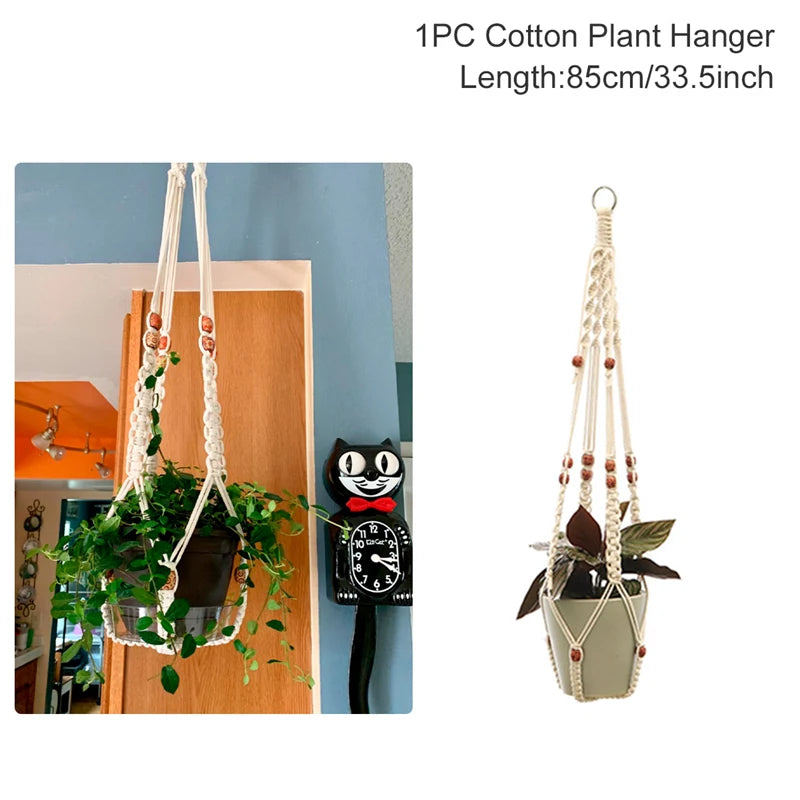 Hanging Plant Handmade Macrame Plant Hanger Flower Pot