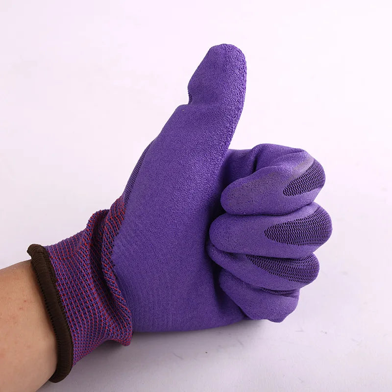 24PCS Safety Work Gloves Non-Slip Seamless Knit