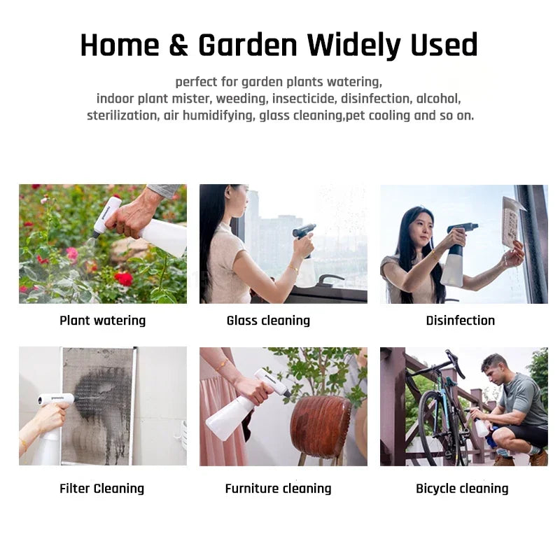 Rechargeable Electric Spray Bottle Battery Powered Automatic Plant