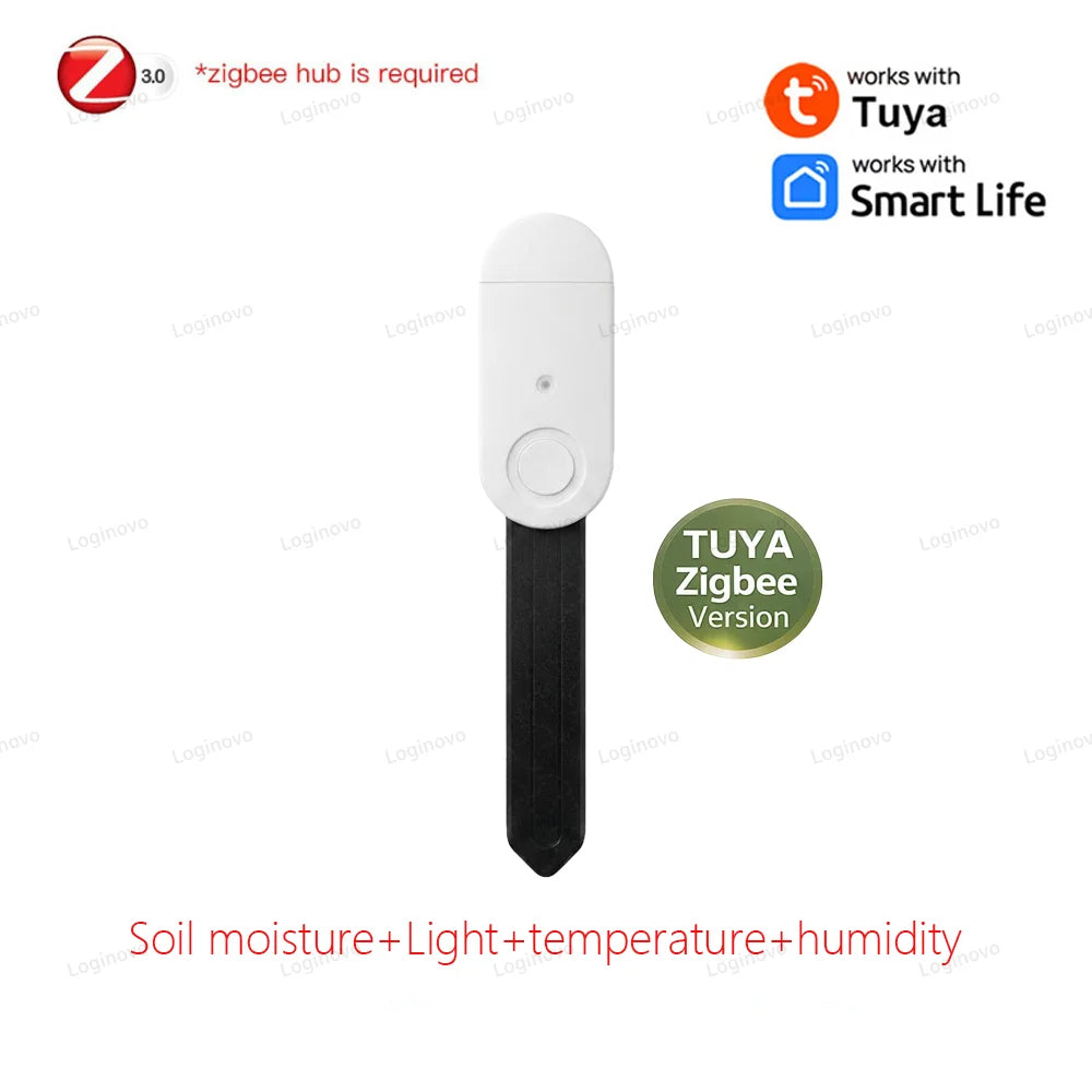 Zigbee Soil Moisture Sensor Temperature Humidity Light Fertility