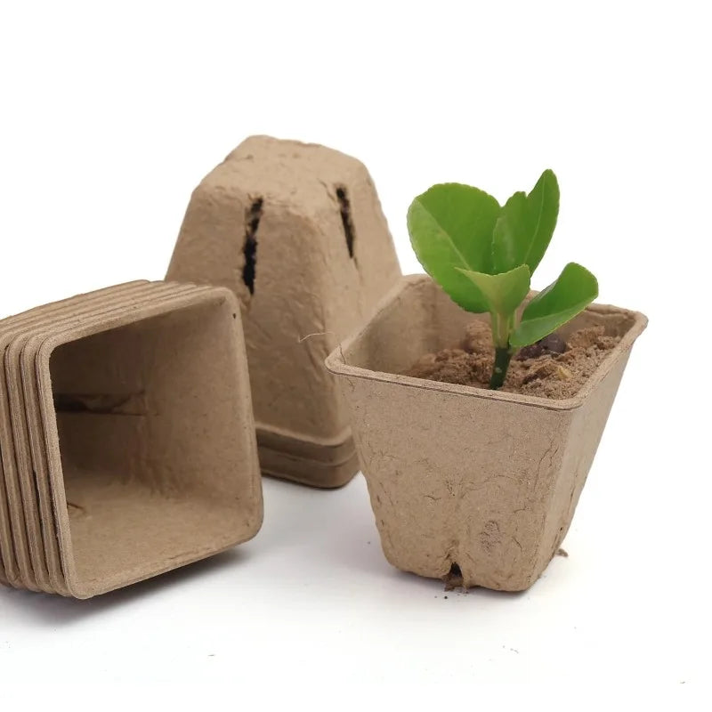 Biodegradable Garden Nursery Pots Pulp Seed Starter