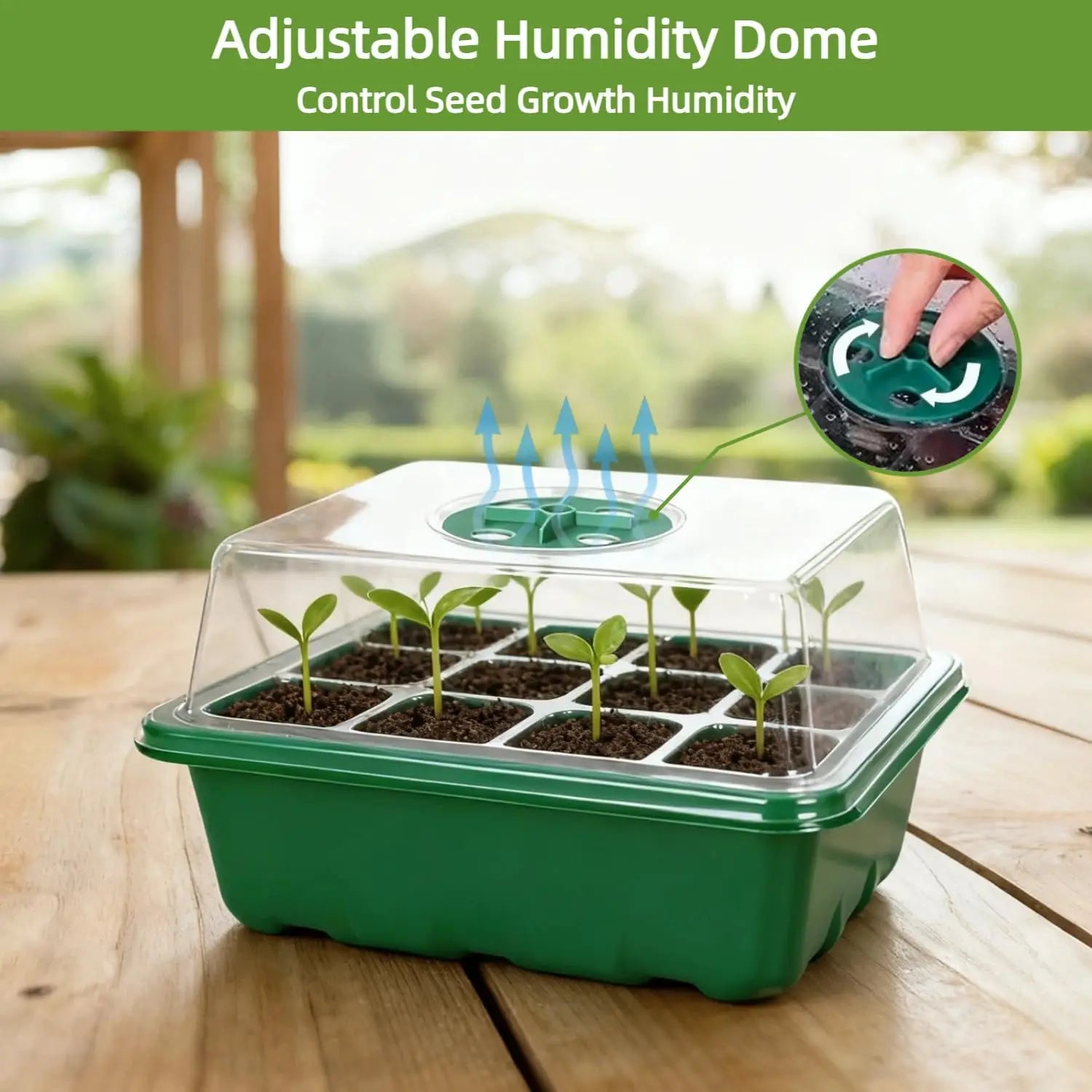 Seed Starter Tray Mini Greenhouse Germination Kit