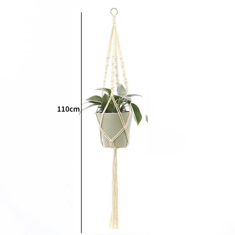 Handmade Macrame Plant Hanger Basket Flower Pot Balcony