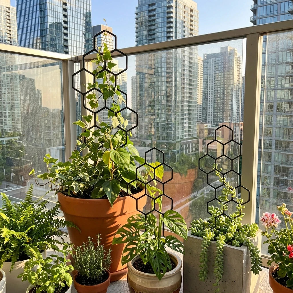 Honeycomb Design Plant Trellis Plastic Climbing Frame Indoor