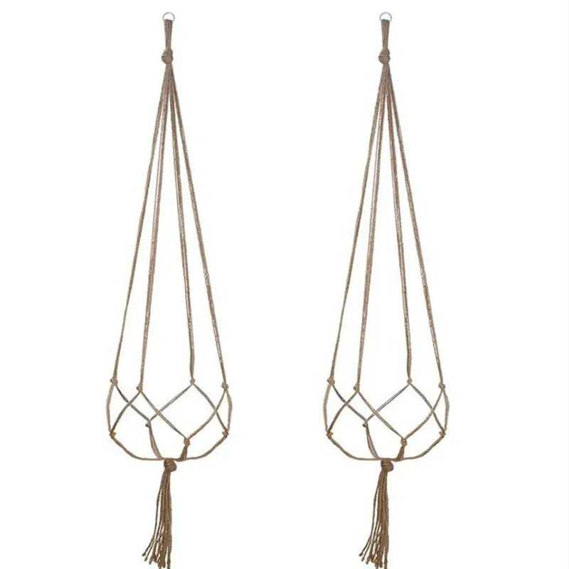 Flower Pot Hemp Rope Hanging Net Straw Macrame