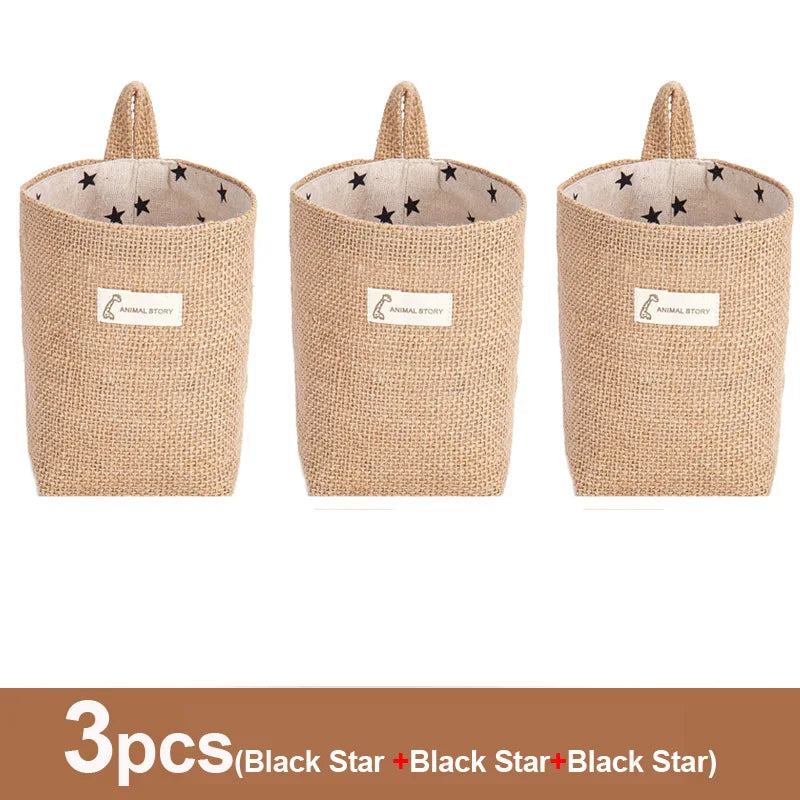 Jute Linen Basket Storage Organizer Jute Basket For