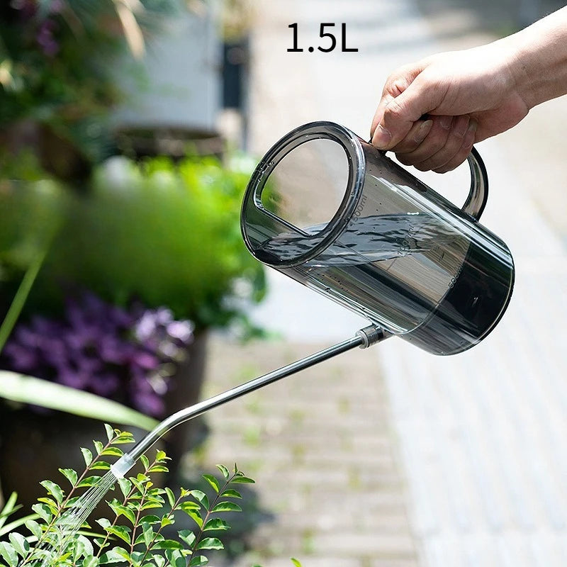 Cute Handheld Long Spout Watering Can-Small Durable Plastic