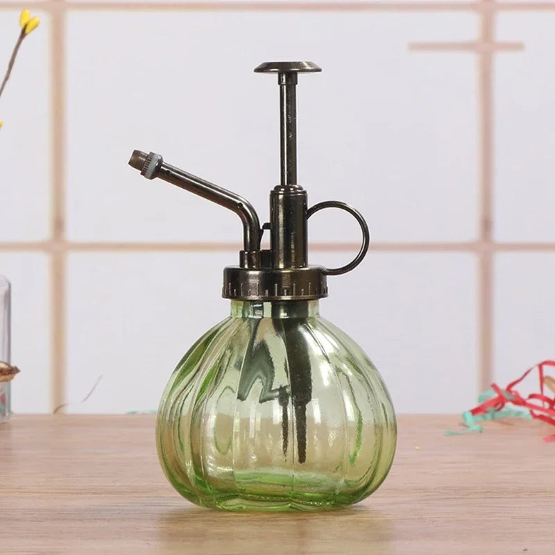 Glass Watering Can Pot Vintage Plant Mister Pressure