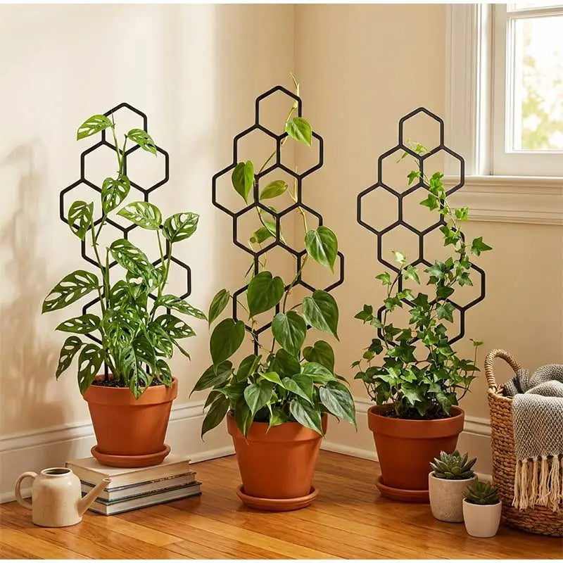 Honeycomb Design Plant Climbing Support Stake Garden Trellis