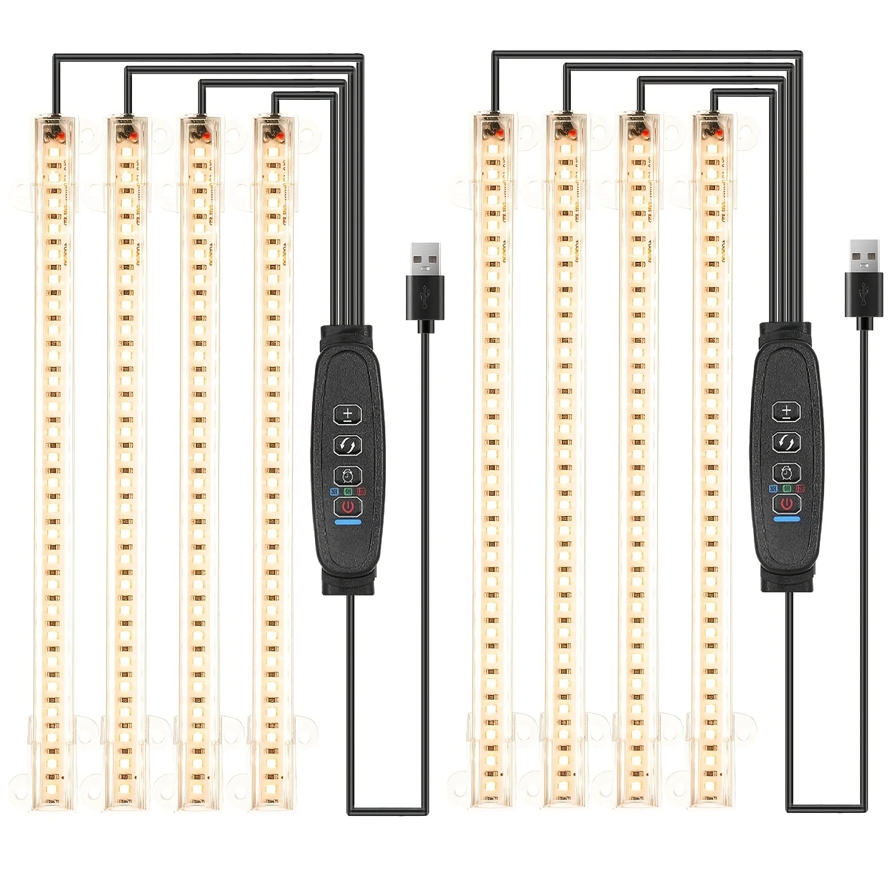 8.6" Full Spectrum LED Grow Strips (3500K)