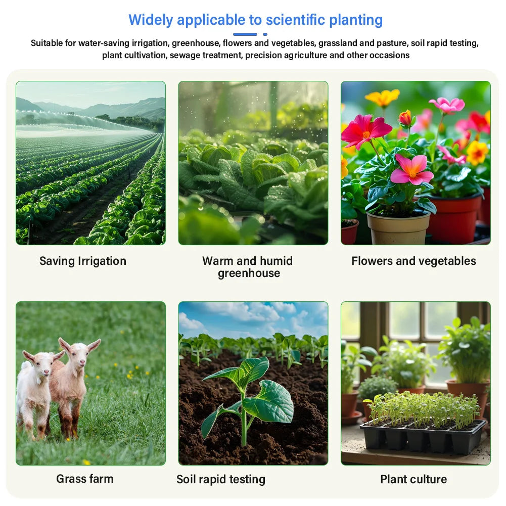 8-in-1 Soil Sensor For Agriculture PH EC Moisture