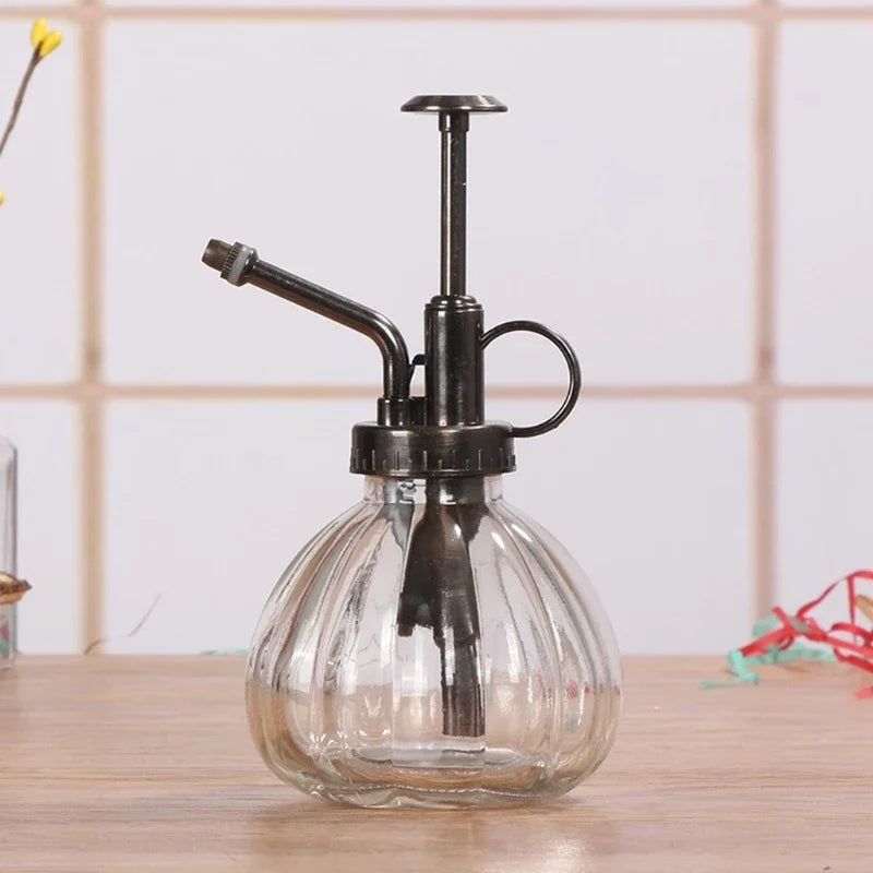 Glass Watering Can Pot Vintage Plant Mister Pressure