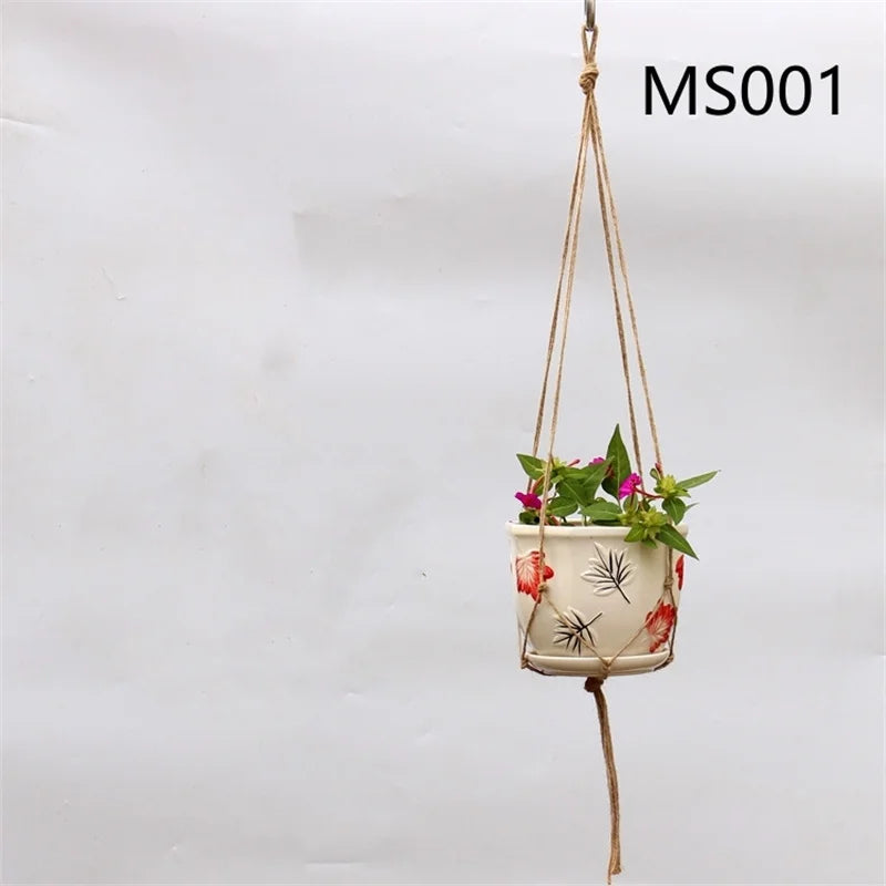 Flower Pot Hemp Rope Hanging Net Straw Macrame