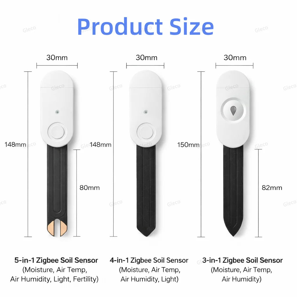 Zigbee Soil Sensor Moisture Temperature Humidity Tester Light