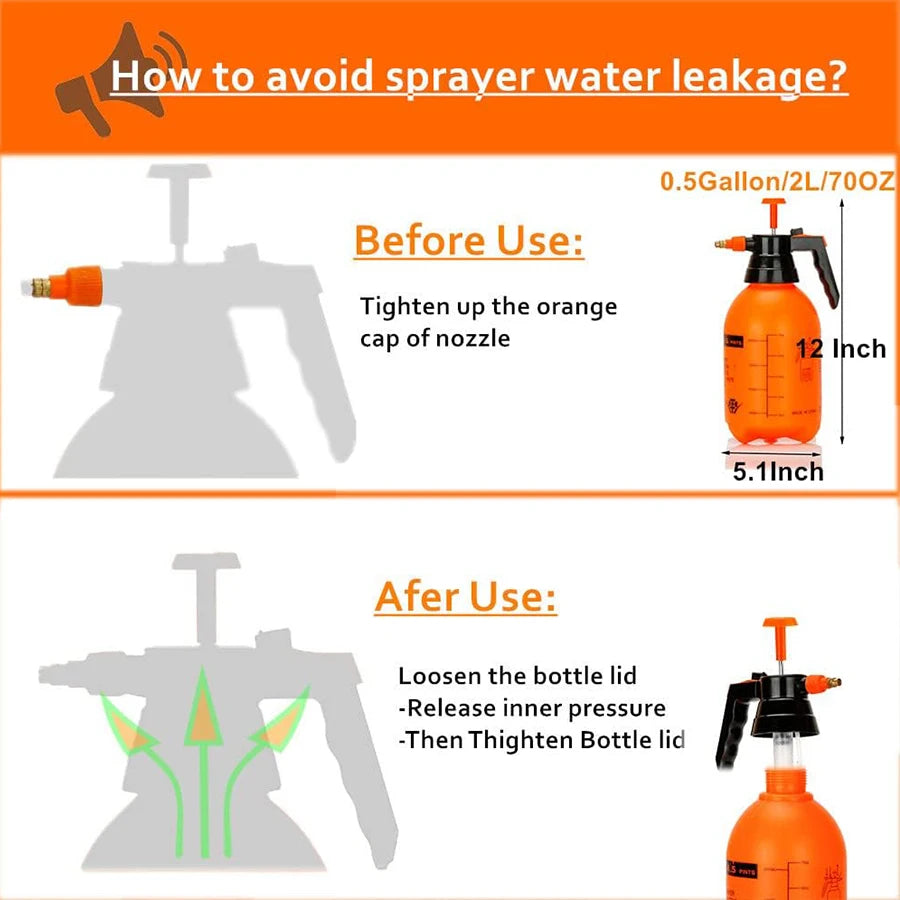 Watering Can Indoor Plants Sprinkler Spray Bottle For