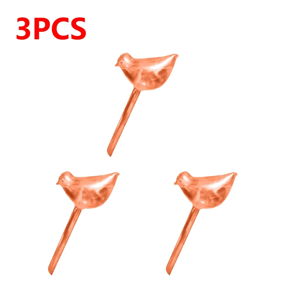 PVC Transparent Plants Watering Bulbs Bird Shape Automatic