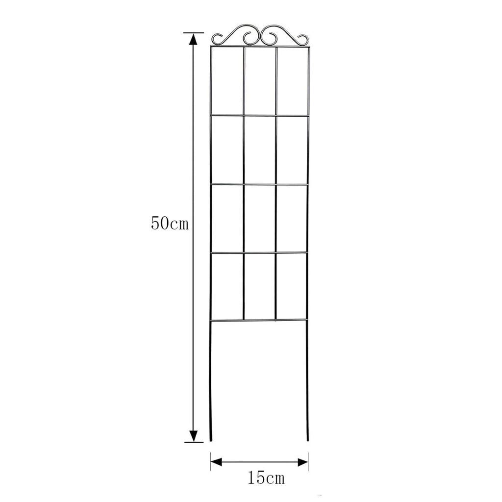 Plants Support Metal Trellis Black Iron Wire Vine