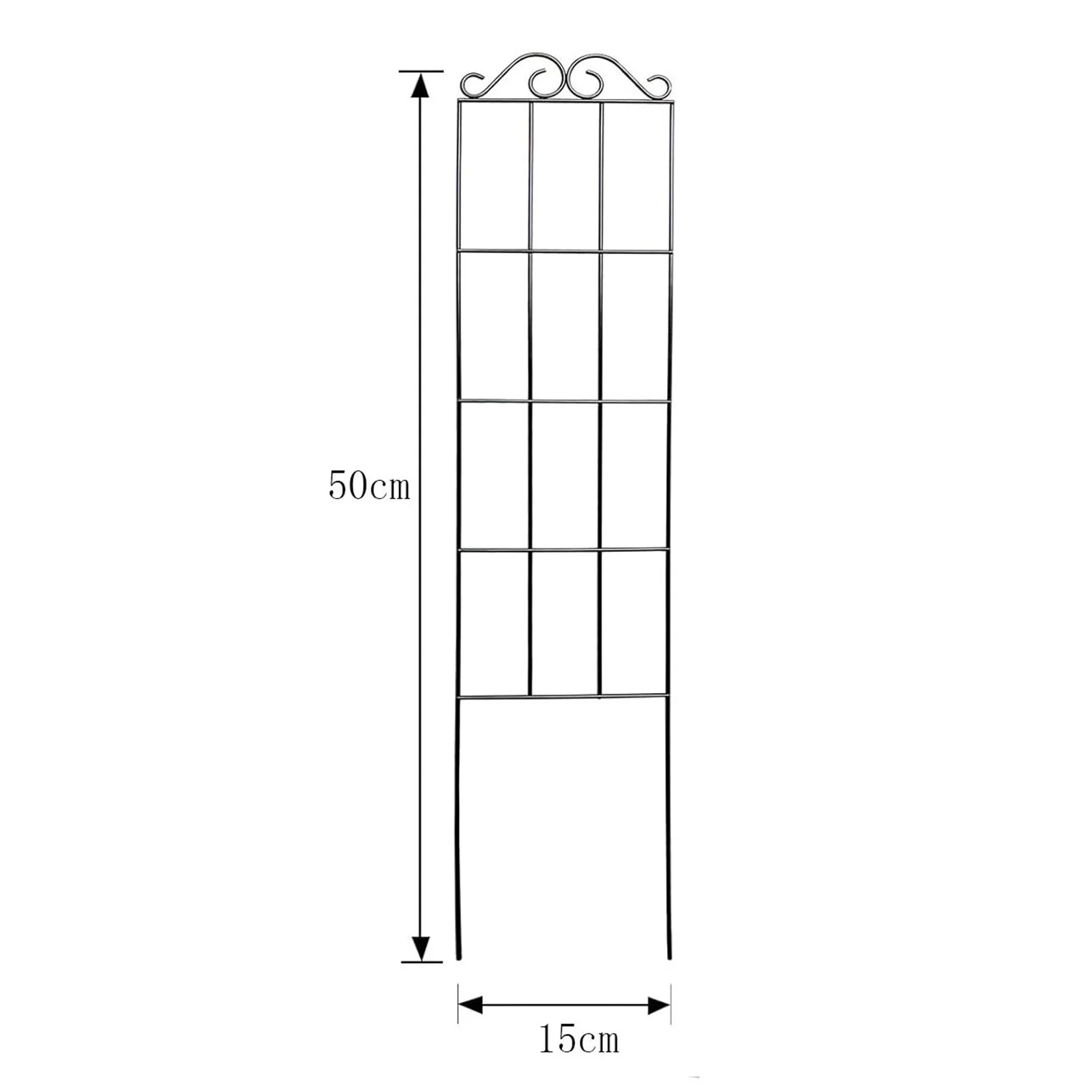 Plants Support Metal Trellis Black Iron Wire Vine