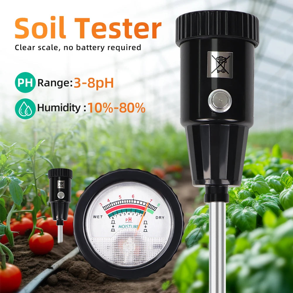 Handheld Soil Tester Professional Soil PH Moisture Meter