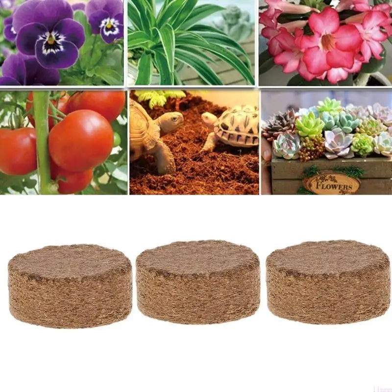 Coconut Fiber Coir Pellet Nutrient Soil Lightweight