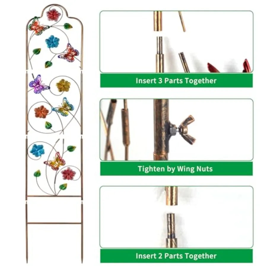 Metal Garden Trellis Arched Fence Trellises For Climbing