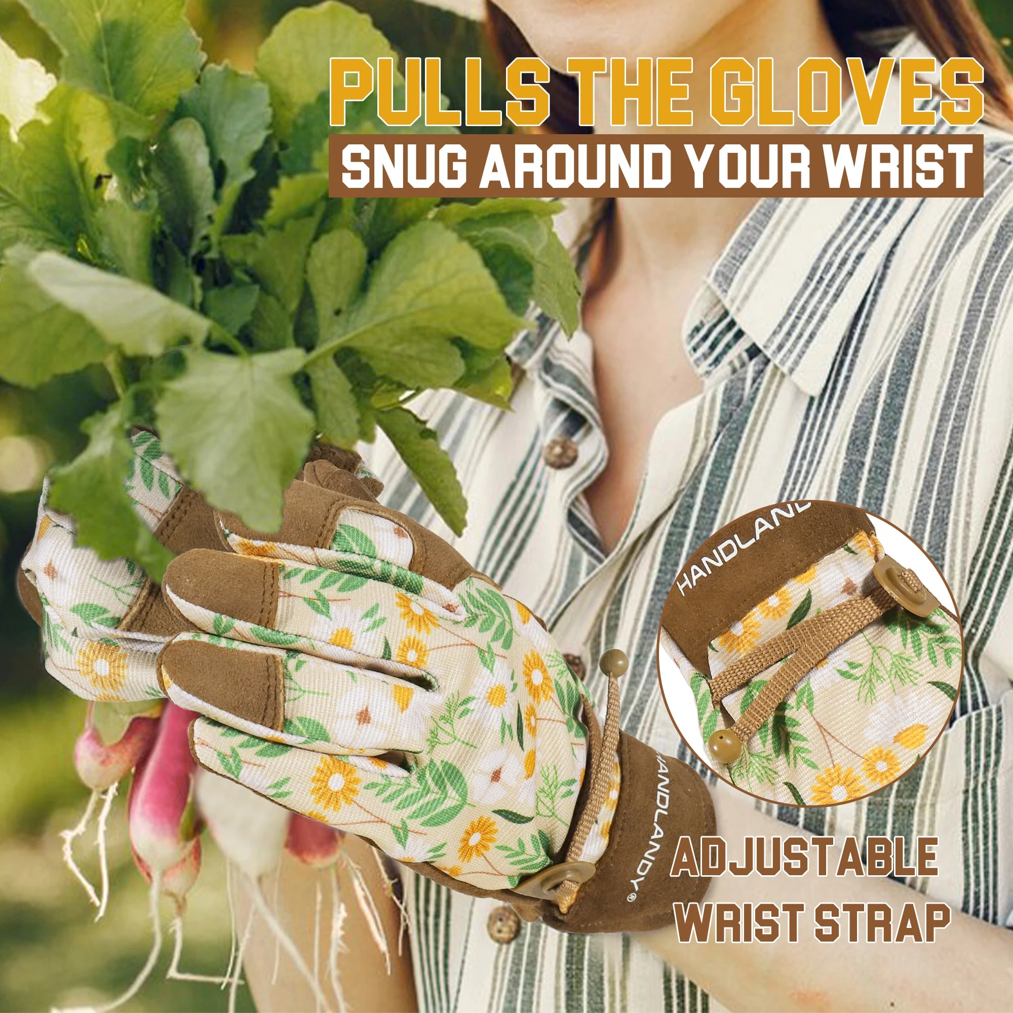 HANDLANDY Gardening Gloves for Women